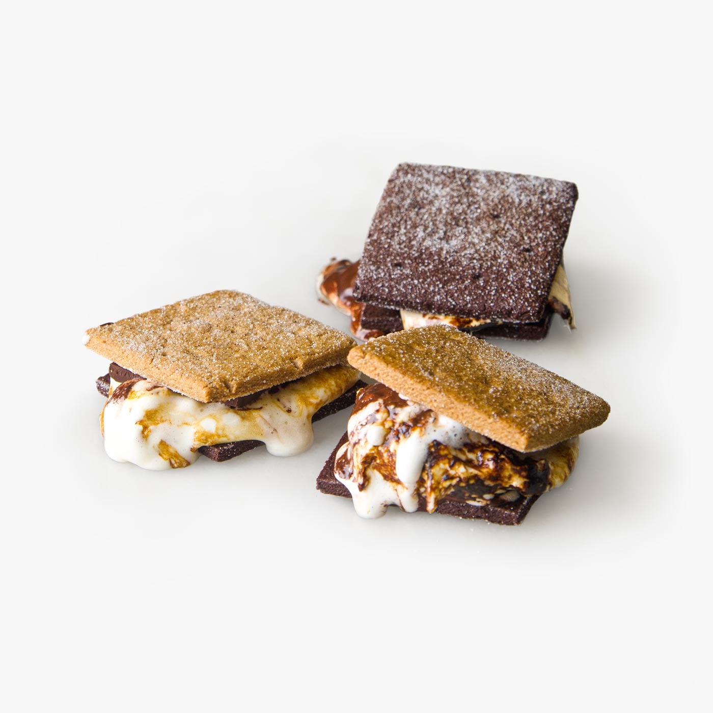 Three melty, chocolatey s'mores